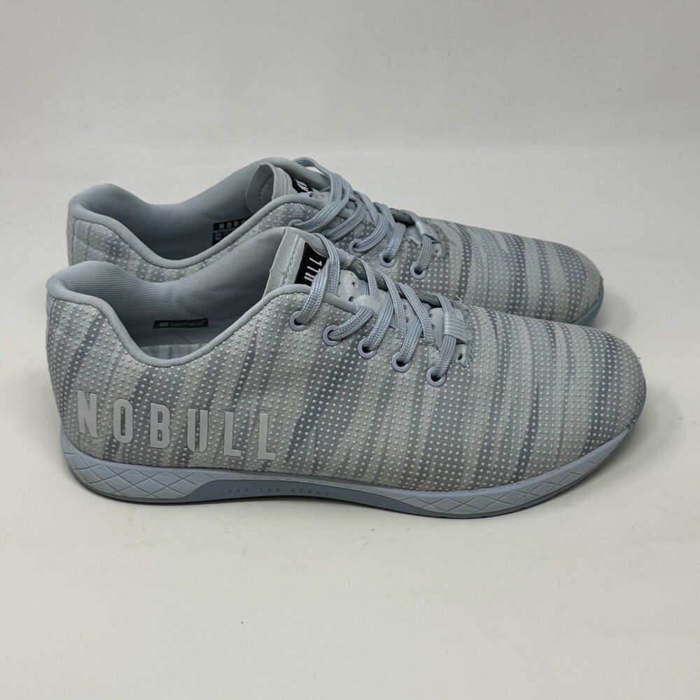 Nobull Matrix Burst Superfabric Sneakers Mens 11.5 Light Blue Unisex Gym Shoes